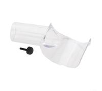 Trim Router Nozzle Vacuum Extracting Attachment for RT0701C Dust Collection Port Plastic Guide Compatible with XTR01 Woodworking Tool Accessory Black 1 Piece