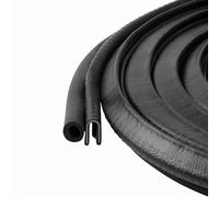Trim Seal with Side Bulb | PVC Plastic Trim with EPDM Rubber Bulb Seal - Fits 1.5mm Edge, 9.5mm Bulb Seal Diameter (6 Meter)