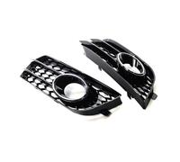 Trim strips Compatible With For A1 2010 2011 2012 2013 2014 Honeycomb Front Bumper Fog Light Grille Covers OEM:8X0807681A 8X0807682A
