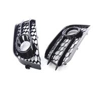Trim strips Compatible With For A1 2010 2011 2012 2013 2014 Honeycomb Front Bumper Fog Light Grille Covers OEM:8X0807681A 8X0807682A