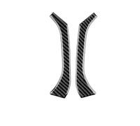 Trim Strips Interior For For WRX For STI 2022 2023 2024 Carbon Fiber Inside Front Door Window Pillar Trim RHD LHD Trims Vehicle(Black)