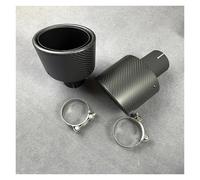 Trim Tail End Pipe 1 Pair Oval Shape Exhaust Pipe Muffler Tip Tailpipe Rear Nozzles Matte Tail Throat Out 105 * 130Mroat Exhaust Tail(IN 76 OUT Size B)