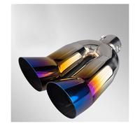 Trim Tail End Pipe Car Exhaust Pipe Universal Double Outlet Muffler Tip Exhaust Tail(MULTI)
