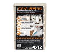 Trimaco 04328 Slip Resistant Dropcloth Canvas with Surface Grip and Spill Block, Unbleached, 4'x12'