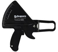 TrimCal 4000 Sequoia Fitness Body Fat Caliper (Black) [Health and Beauty] with Fat% Chart