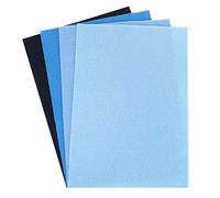 Trimcraft DCFL019 Dovecraft Essentials - A4 Premium Coloured Crafting Felt - Blue, 8 Pack