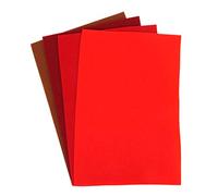 Trimcraft DCFL024 Dovecraft Essentials - A4 Premium Coloured Crafting Felt - Red, 8 Pack