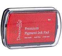 Trimcraft DCIP13 Dovecraft Essentials Premium Non Toxic Pigment Ink Pad, Red, 8.5 x 2 x 6 cm
