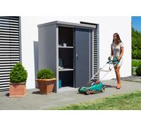 Trimetals Daiken Guardian D43 Compact Metal Garden Shed (4X3Ft) Grey