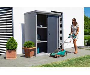 Trimetals Daiken Guardian D43 Compact Metal Garden Shed (4X3Ft) Grey