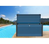 Trimetals Small 570L Weatherproof Patio Storage Box (135Cm X 79Cm X 73Cm) Blue
