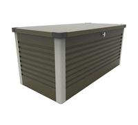 Trimetals Small 570L Weatherproof Patio Storage Box (135Cm X 79Cm X 73Cm) Olive