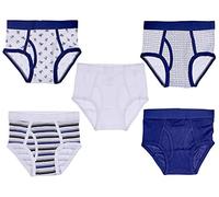 Trimfit Boys' 100 Percent Cotton Tagless Assorted Briefs 5-Pack