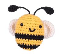 Trimits Amigurumi Crochet Bee Kit for Beginners - with Yarn, Crochet Hook, Stitch Markers, Needle, Eyes, Filling, Magic Ring, Test Swatch and Instructions - An ideal starter kit for amigurumi crochet.