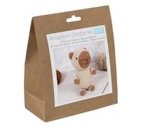 Trimits Amigurumi Crochet Capybara Kit (10 x 10.5 x 19cm) - with Yarn, Crochet Hook, Stitch Markers, Needle, Eyes, Filling and Instructions - Create This Fun Character.