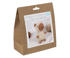 Trimits Amigurumi Crochet Capybara Kit (10 x 10.5 x 19cm) - with Yarn, Crochet Hook, Stitch Markers, Needle, Eyes, Filling and Instructions - Create This Fun Character.