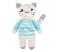 Trimits Amigurumi Crochet Cat Kit (9 x 12 x 19cm) - with Yarn, Crochet Hook, Stitch Markers, Needle, Eyes, Filling and Instructions - Create This Fun Character.