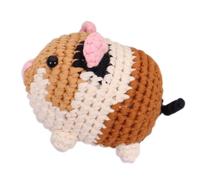 Trimits Amigurumi Crochet Guinea Pig Kit for Beginners - with Yarn, Crochet Hook, Stitch Markers, Needle, Eyes, Filling, Magic Ring, Test Swatch and Instructions - Ideal Starter kit for Crochet.