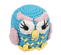 Trimits Amigurumi Crochet Owl Kit for Beginners - with Yarn, Crochet Hook, Stitch Markers, Needle, Eyes, Filling, Magic Ring, Test Swatch and Instructions - An ideal starter kit for amigurumi crochet.