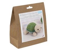 Trimits Amigurumi Crochet Tortoise Kit (8 x 16.5 x 11.5cm) - with Yarn, Crochet Hook, Stitch Markers, Needle, Eyes, Filling and Instructions - Create This Fun Character.