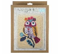 Trimits Beginners Punch Needle Kit Unicorn Cactus Flamingo Rainbow Bee Owl