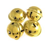 Trimits Bells: Jingle: Star: 40mm: 4 Pieces: Gold
