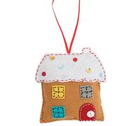 Trimits Christmas Felt Decoration Kits, 11 x 11cm, Gingerbread House