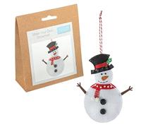 Trimits Christmas Felt Decoration Kits, 11 x 13cm, Snowman