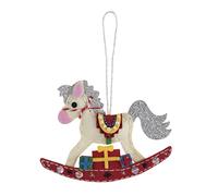 Trimits Christmas Felt Decoration Kits, 12 x 9.5cm, Rocking Horse