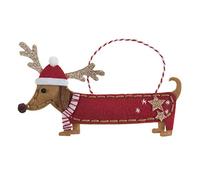 Trimits Christmas Felt Decoration Kits, 14.5 x 8.5cm, Dachshund