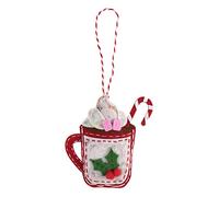 Trimits Christmas Felt Decoration Kits, 8 x 11cm, Hot Chocolate