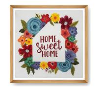 Trimits Counted Cross Stitch Kit: Large: Home Sweet Home Trimits Multicolor