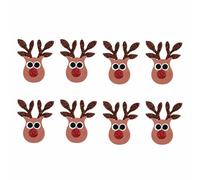 Trimits Craft Embellishments: Glitter Reindeers: 8 Pieces
