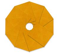 Trimits Craft Felt, 10 Pack, Gold, 23 x 30cm