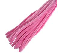 Trimits Craft Synthetic Chenille Stem Pipe Cleaners, 30cm x 12mm, Pink