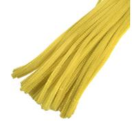 Trimits Craft Synthetic Chenille Stem Pipe Cleaners, 30cm x 12mm, Yellow