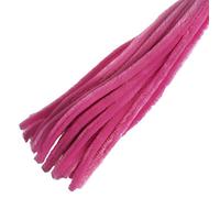 Trimits Craft Synthetic Chenille Stem Pipe Cleaners, Pack of 15, 30cm x 12mm, Hot Pink