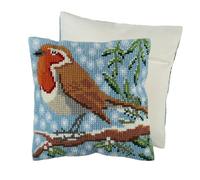 Robin Cross Stitch Cushion Kit