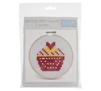 Trimits Cross Stitch Kit with Hoop: Cupcake, Assorted, One Size