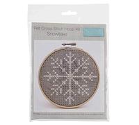 Trimits Cross Stitch Kit with Hoop: Snowflake, Assorted, One Size