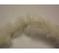Trimits Decorative Marabou Boa Feather Trim - Cream, 1Mtr