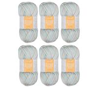 Trimits Double Knit Acrylic Yarn Wool for Knitting and Crochet - 6 x 100g (280 metres) - Soft Touch Easy Care Machine Washable DK Yarn, Oeko-TEX Certified Fibre, Pastel