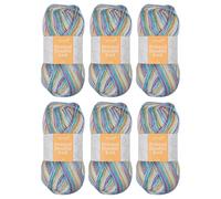 Trimits Double Knit Acrylic Yarn Wool for Knitting and Crochet - 6 x 100g (280 metres) - Soft Touch Easy Care Machine Washable DK Yarn, Oeko-TEX Certified Fibre, Colour Burst