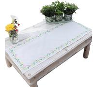 Trimits Embroidery Kit Table Runner - Printed Fabric, Threads, 40x100cm - Daisy Chain