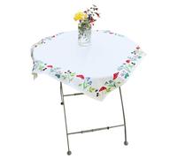 Trimits Embroidery Kit - Tablecloth - Includes Printed Fabric, Threads, Needle & Instructions, 80 x 80cm, Toadstools