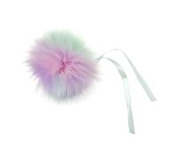 Trimits Faux Fur Pom Pom Large 11cm Assorted Colours Pastel Rainbow