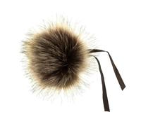 Trimits Faux Fur Pom Pom Medium 6cm Assorted Colours Brown Tip