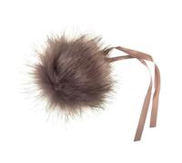 Trimits Faux Fur Pom Pom Medium 6cm Assorted Colours Mauve Tip