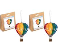 Trimits Felt Decoration Kit, Hot Air Balloon (Pack of 2)