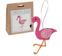 Trimits Felt Decoration Kits, 12 x 9.5cm, Flamingo